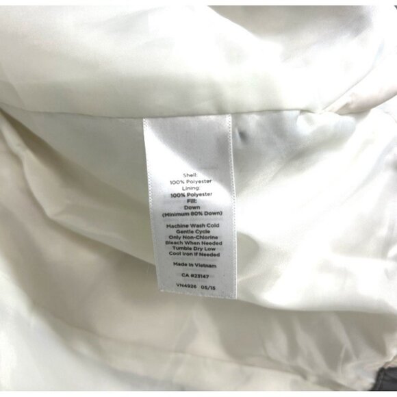 Talbots Down Filled Puffer Vest Buffalo Plaid Check  Black Cream Woman Size 1X - Picture 8 of 10